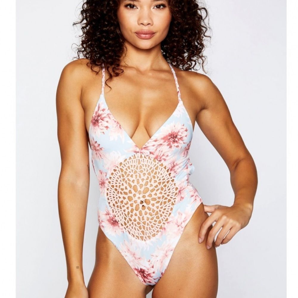 Frankie's Bikinis Poppy One Piece Wildflower NWT